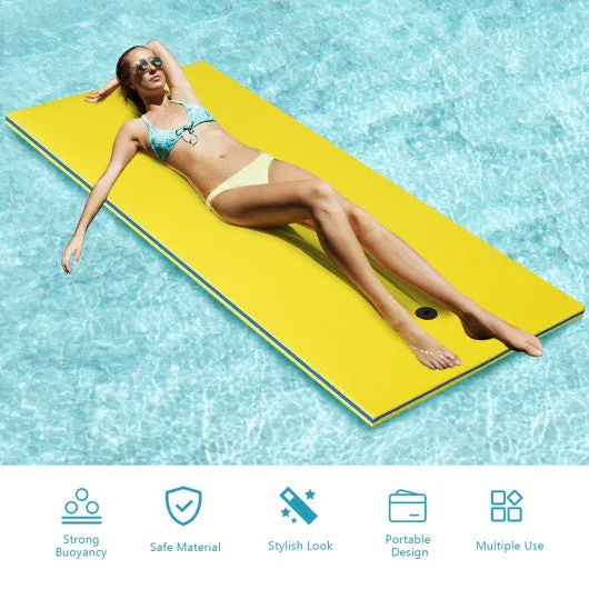 3-Layer Relaxing Tear-proof Water Mat-Yellow