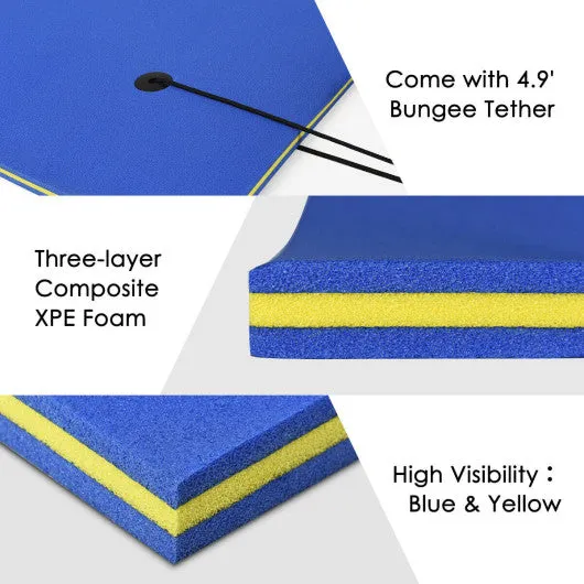 3 Layer Water Pad Foam Mat-Blue