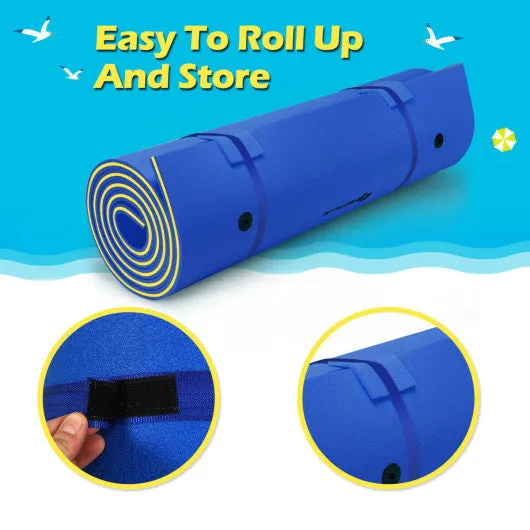 3 Layer Water Pad Foam Mat-Blue