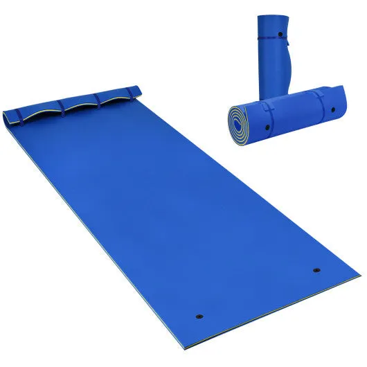 3 Layer Water Pad Foam Mat-Blue