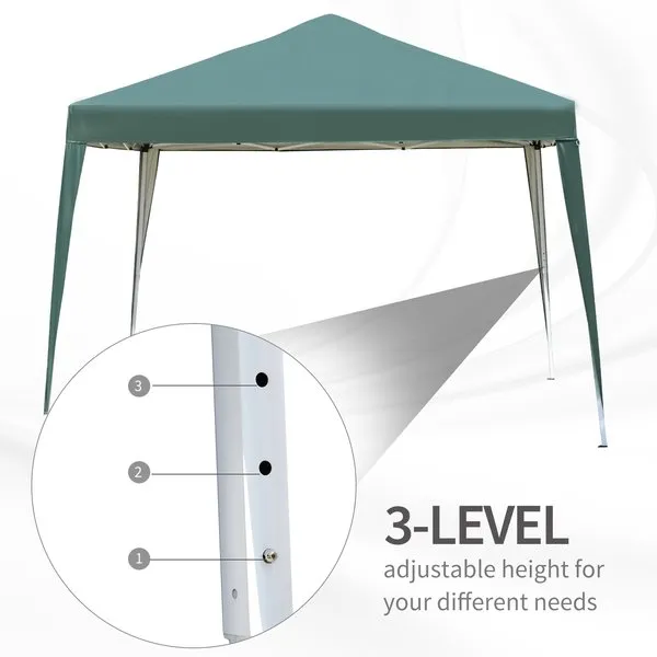 3 X 3m Pop Up Gazebo Canopy - Green