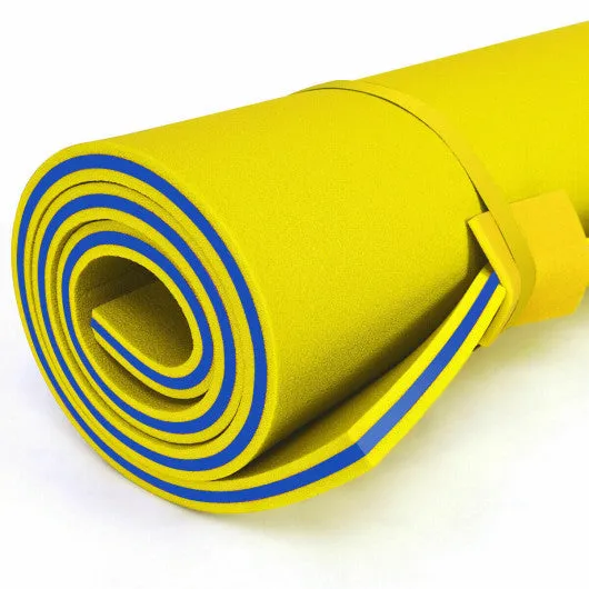 9' x 6' 3 Layer Floating Water Pad Foam Mat -Yellow