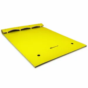 9' x 6' 3 Layer Floating Water Pad Foam Mat -Yellow