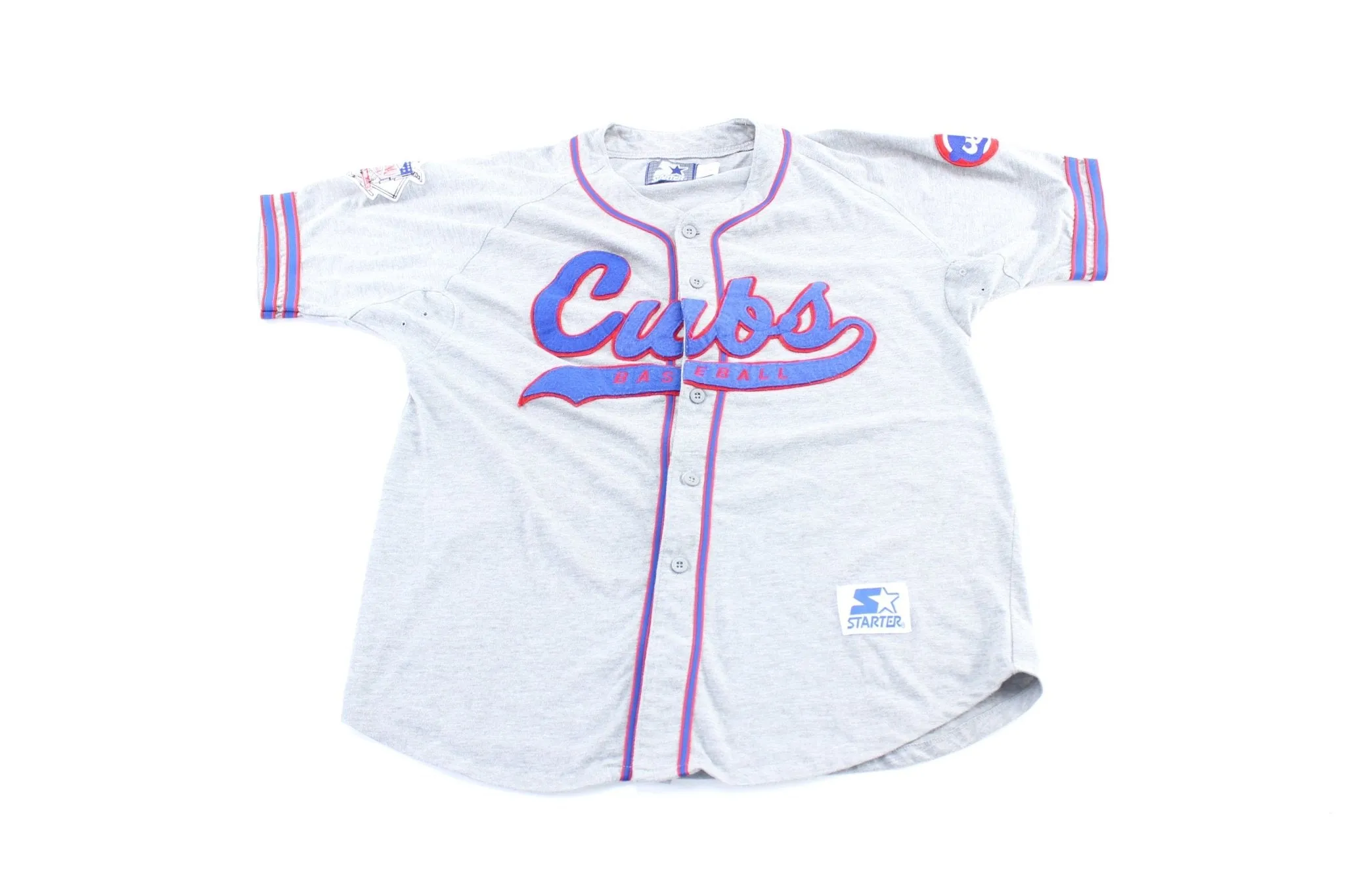 90's Chicago Cubs Embroidered Starter Baseball Jersey