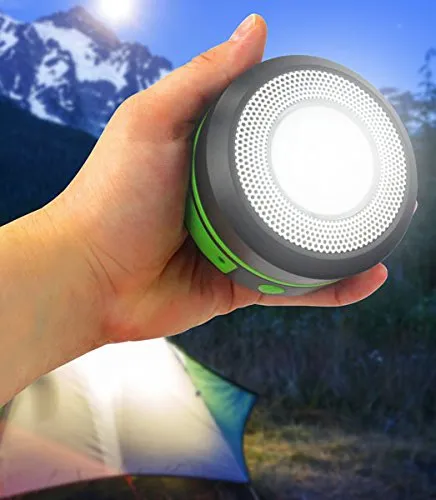 A PORTABLE LIGHT THAT CHARGES USING A BUILT-IN SOLAR PANEL