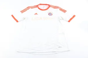 Adidas Embroidered Logo FC Bayern Munich Striped Soccer Jersey