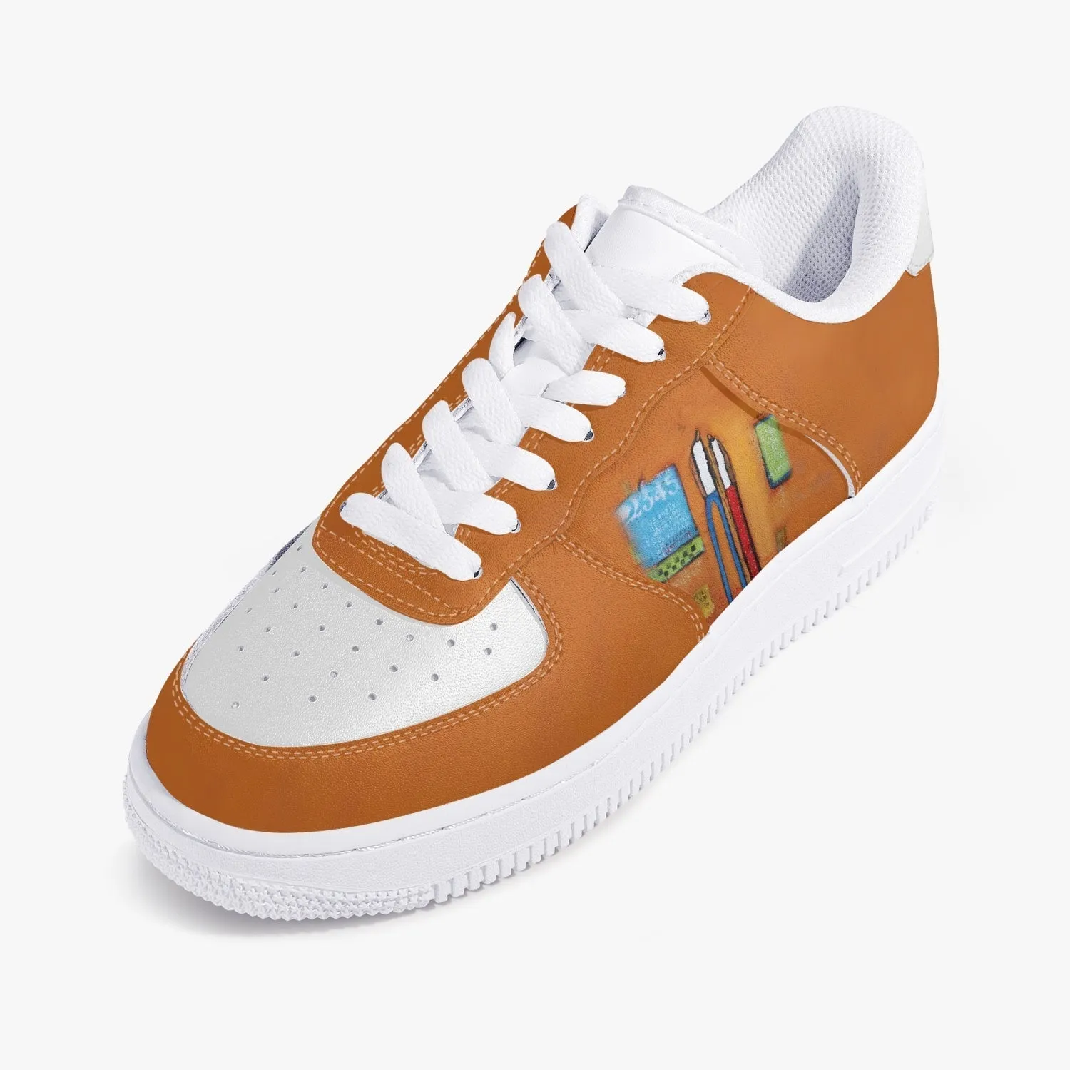 All is well New Low-Top Leather Sports Sneakers