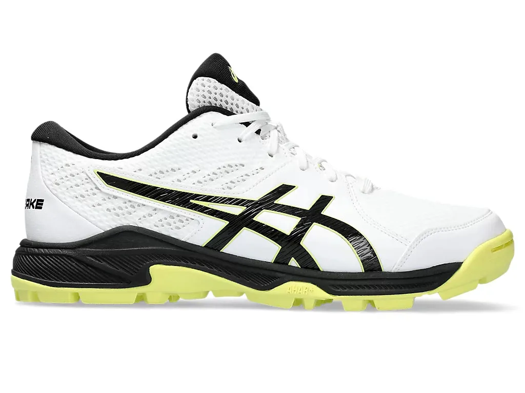 Asics Gel Peake 2 White/glow Yellow Cricket Rubber Shoe