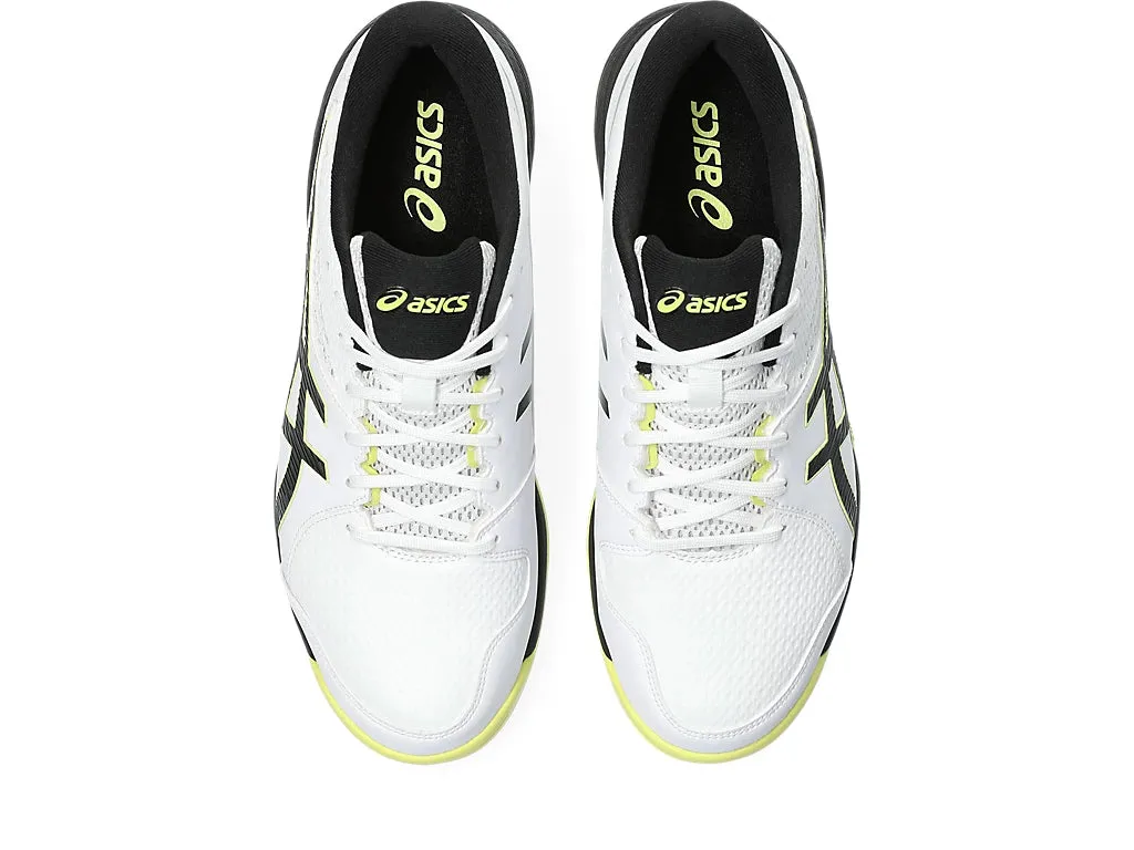 Asics Gel Peake 2 White/glow Yellow Cricket Rubber Shoe