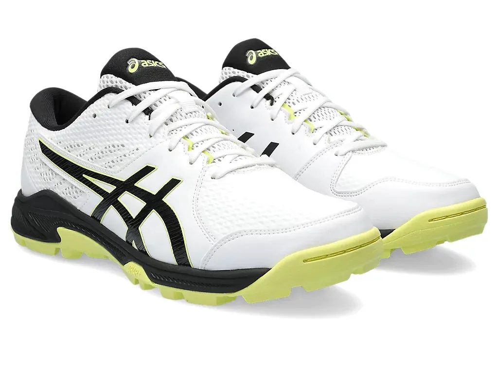 Asics Gel Peake 2 White/glow Yellow Cricket Rubber Shoe