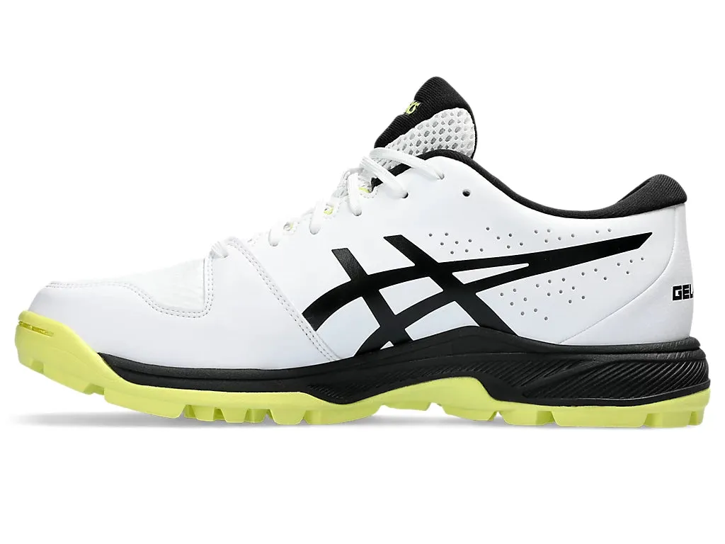 Asics Gel Peake 2 White/glow Yellow Cricket Rubber Shoe