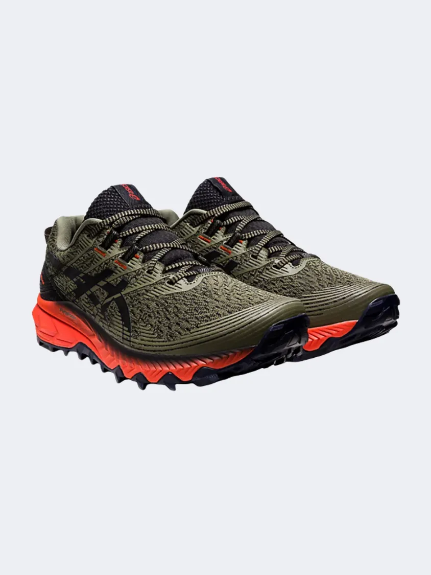 Asics Gel-Trabuco 10 Men Running Shoes Olive/Red