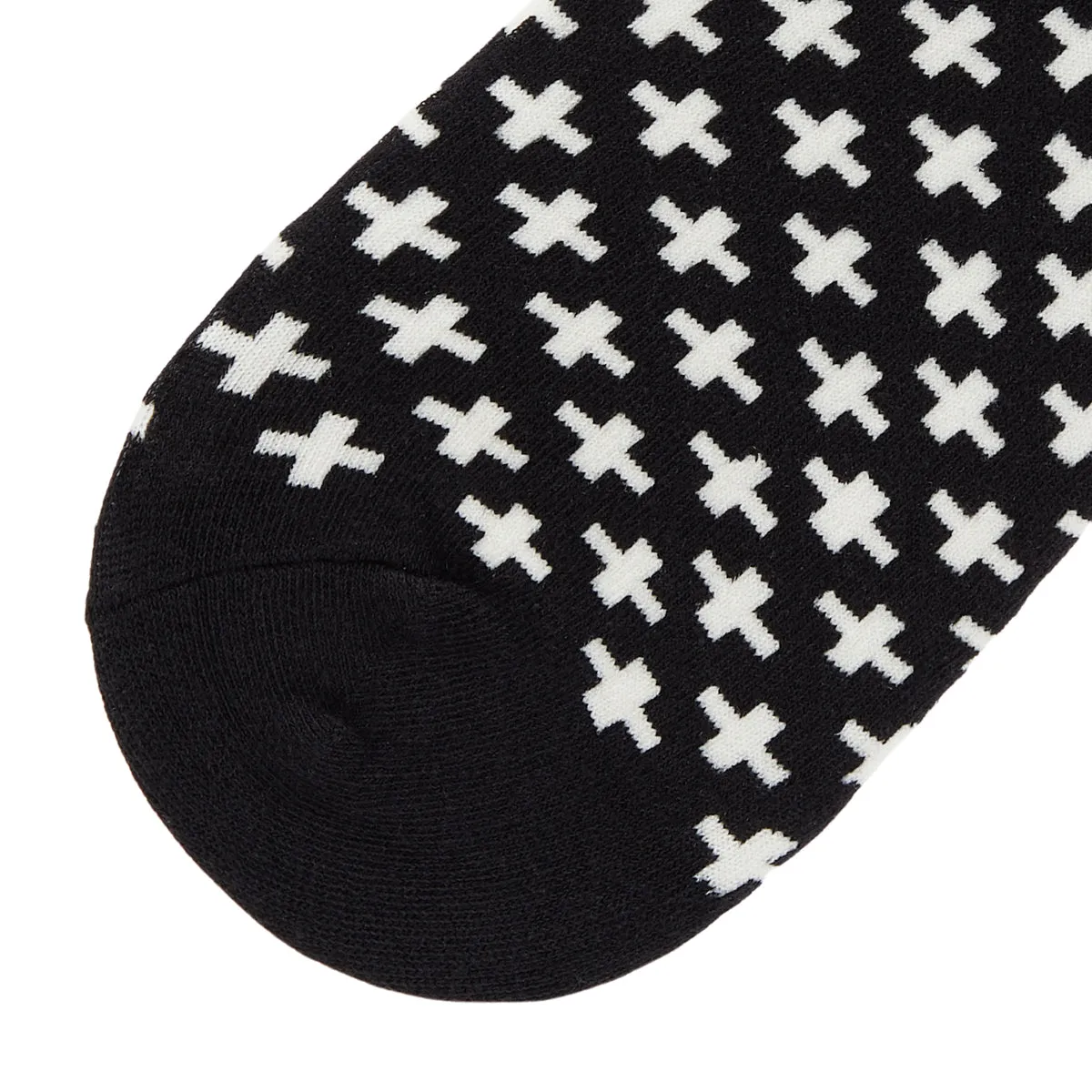 Asterisk Printed Crew Length Socks