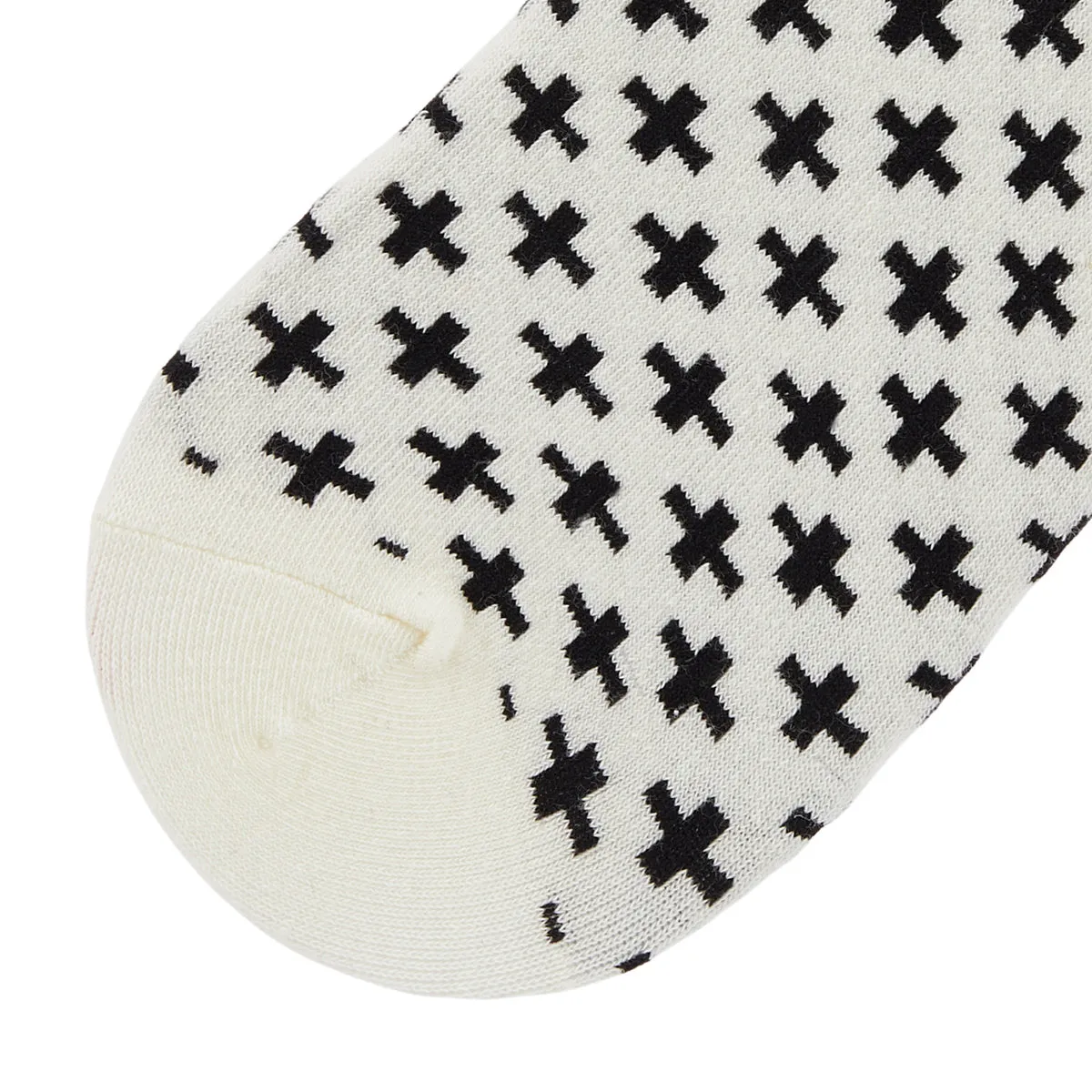 Asterisk Printed Crew Length Socks