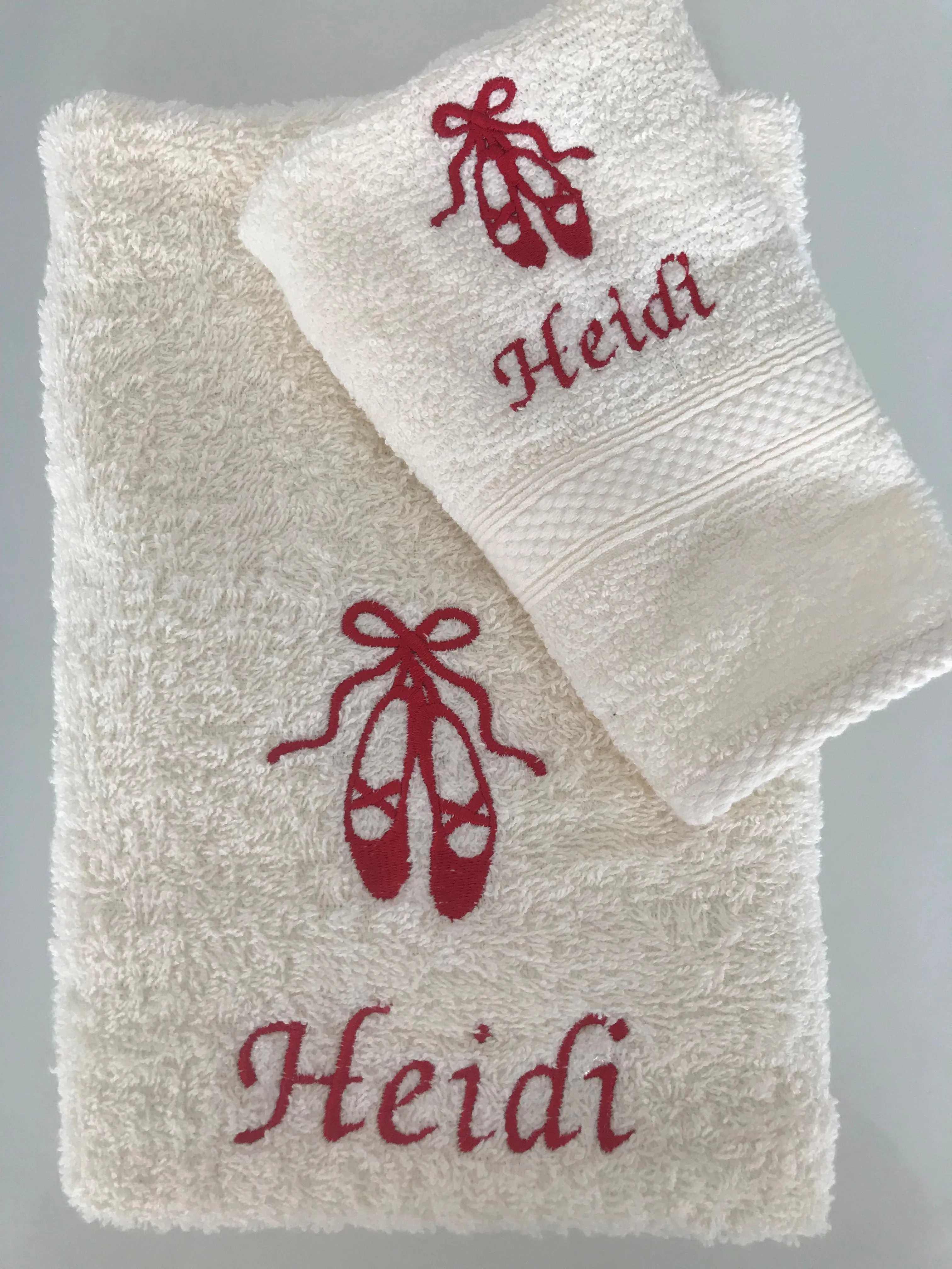 Ballet Shoes Dance Towels - Personalised