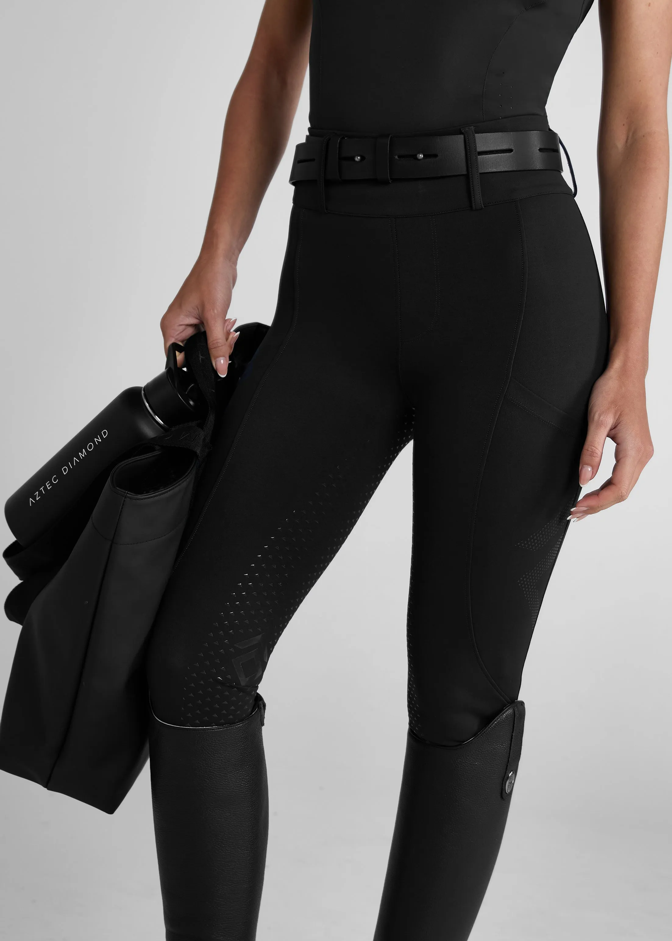 Black Full Seat Compression Breeches