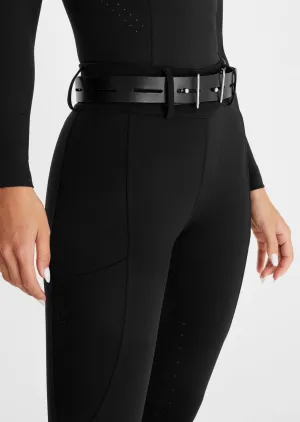 Black Full Seat Compression Breeches