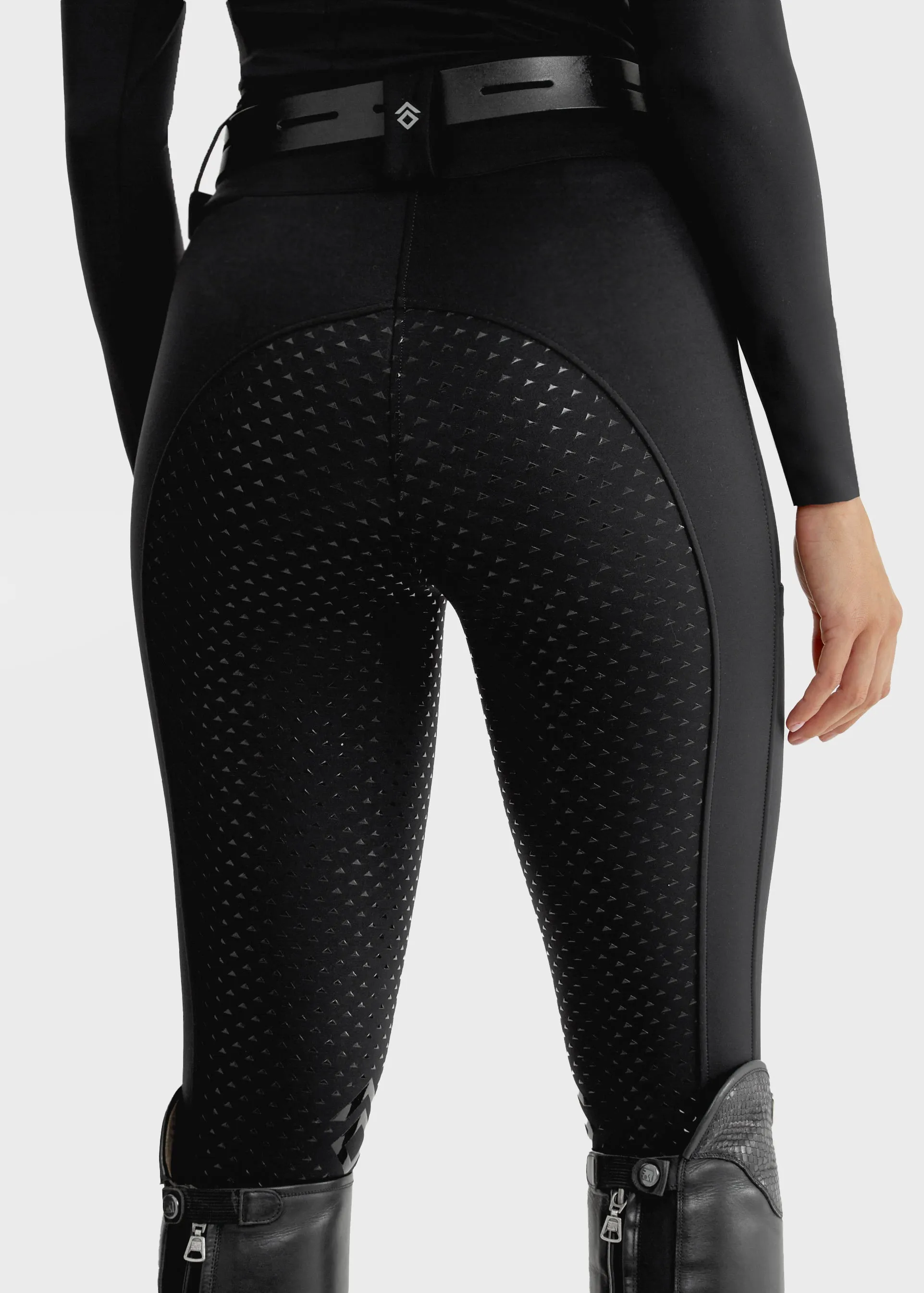 Black Full Seat Compression Breeches