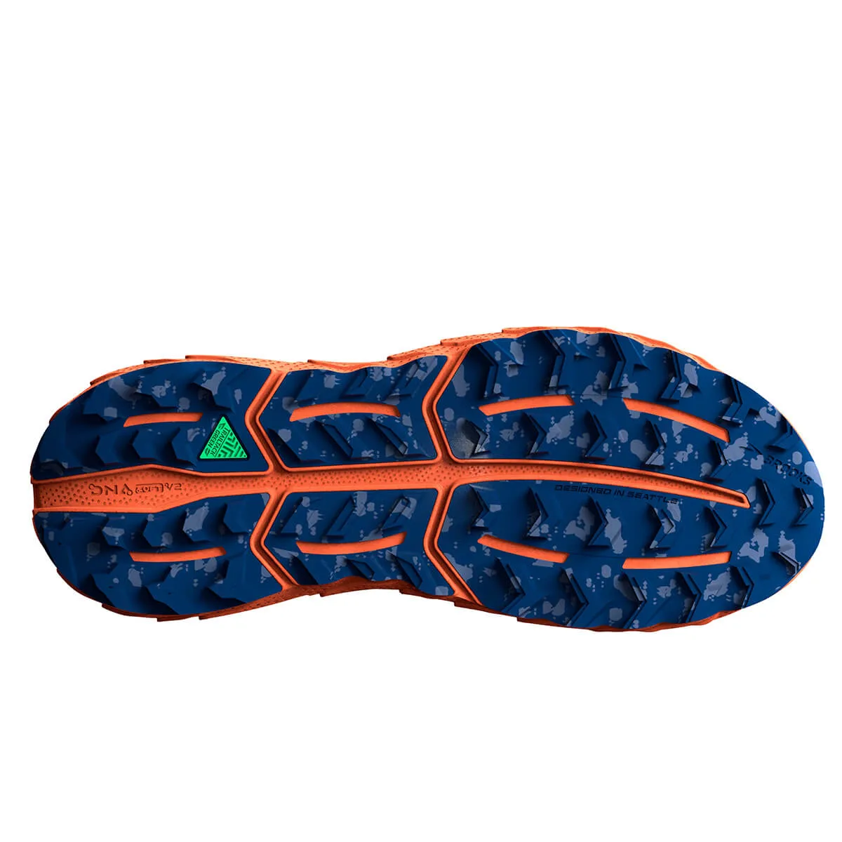 Brooks Cascadia 17 Mens | Sharp Green/navy/firecracker