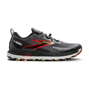 Brooks Cascadia 18 GTX (Mens) - Blackened Pearl/Black/Tomato