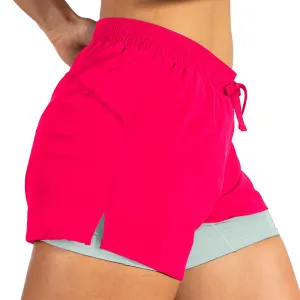 Brooks | Moment 5" 2-in-1 Short | Women's | Hyper Pink/Cool Mint