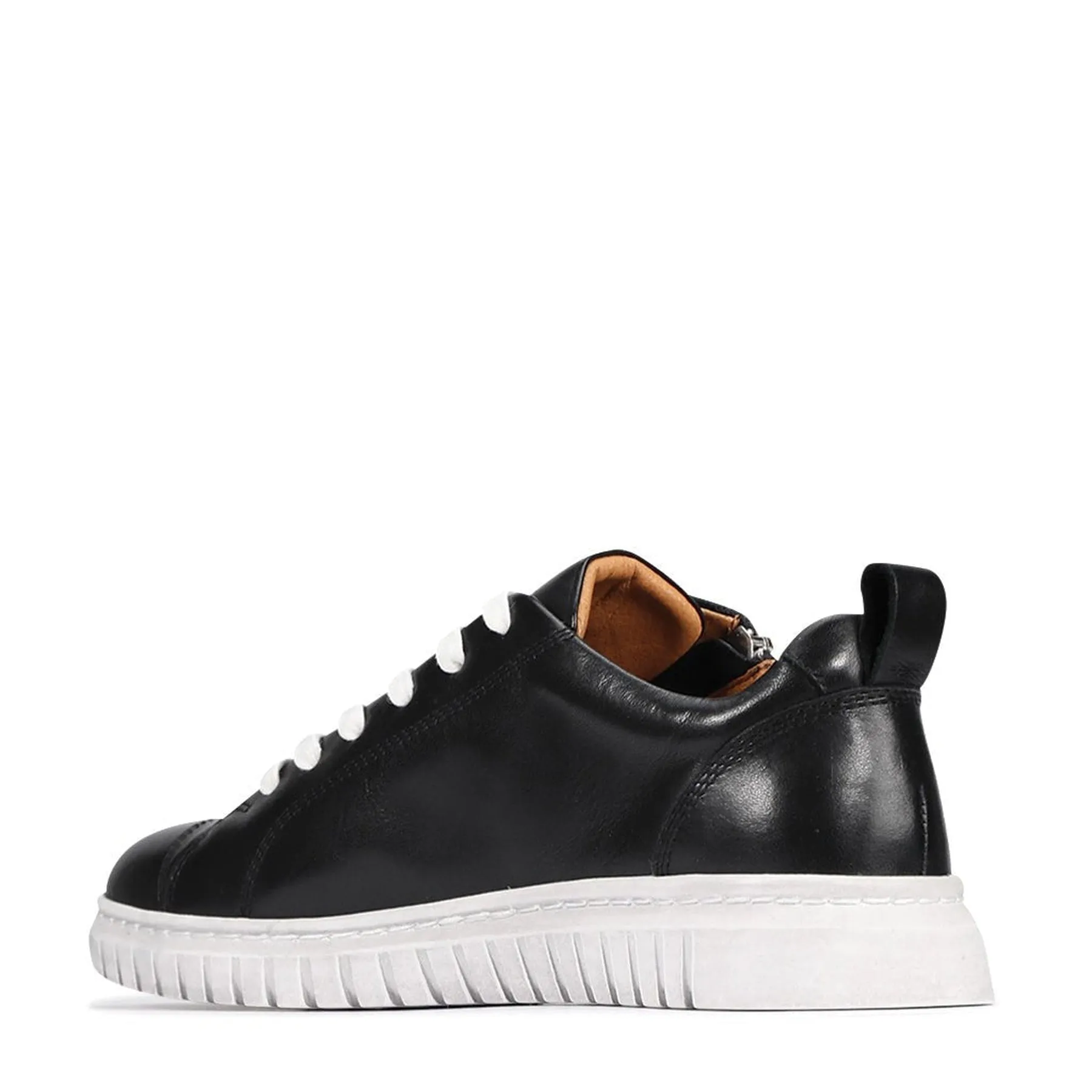 CLARENCE LOW-TOP ZIPPER SNEAKER LEATHER