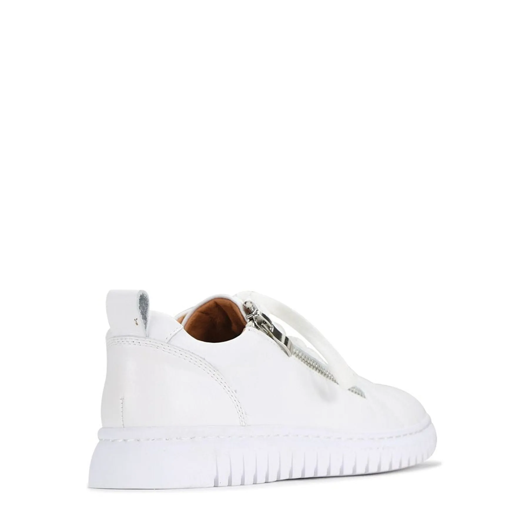 CLARENCE LOW-TOP ZIPPER SNEAKER LEATHER