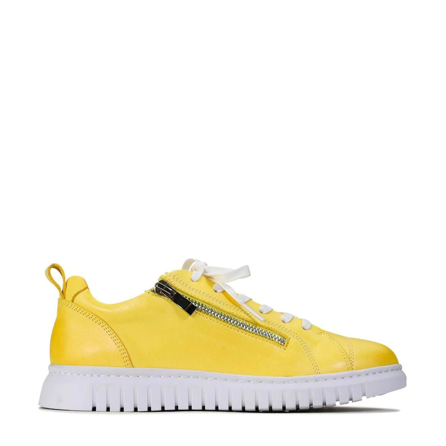 CLARENCE LOW-TOP ZIPPER SNEAKER LEATHER