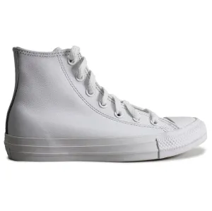 Converse Chuck Taylor All Star Leather Unisex Shoes - White Monochrome - UK 3.5