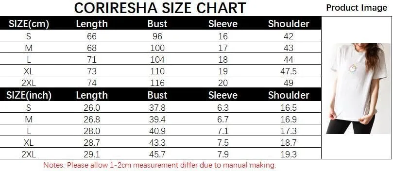 CORIRESHA Women's Cute Cartoon Cat Round Neck Short Sleeve Summer Casual Cozy T-Shirt