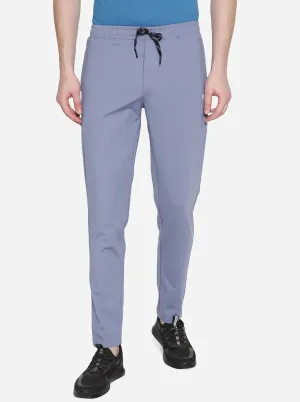 Cornet Blue Solid Slim Fit Track Pant | JadeBlue