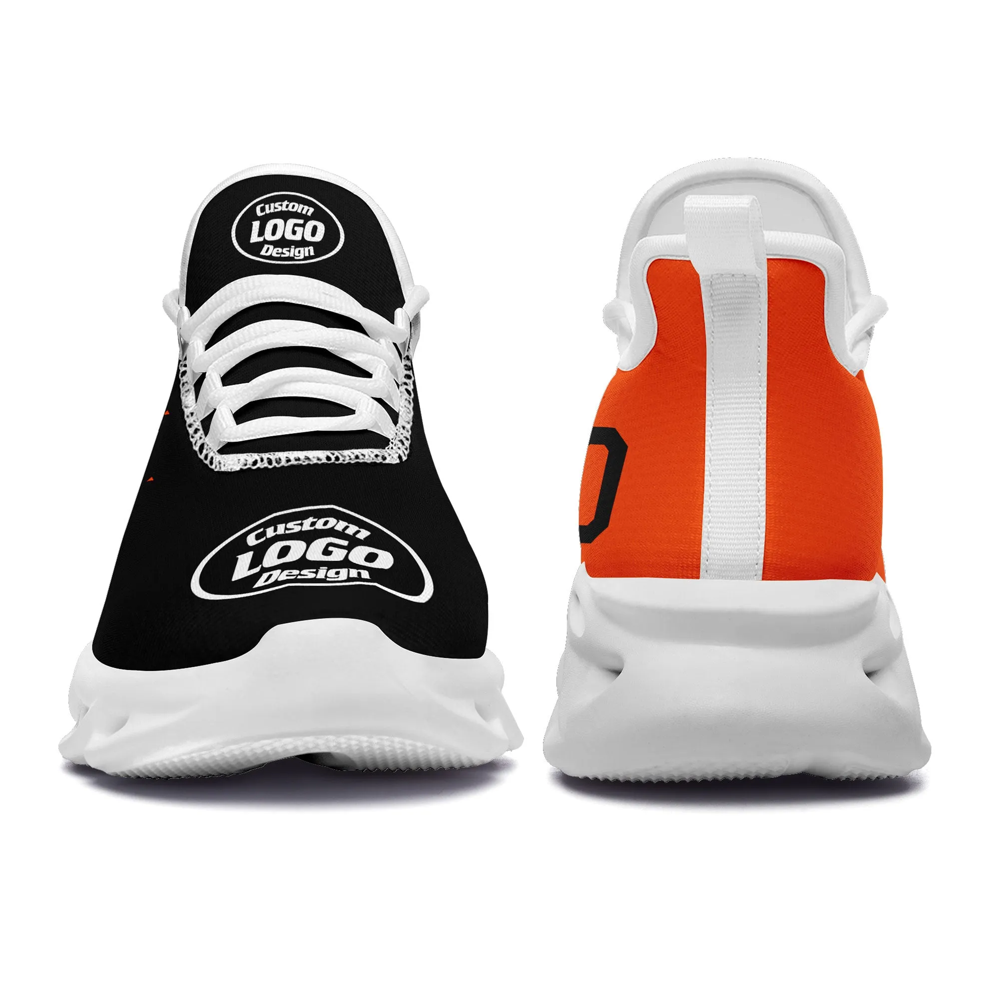 Custom Black Orange Jersey MaxSoul Shoes and Hat Combo Offer Personalized ZH-D0b0087-b