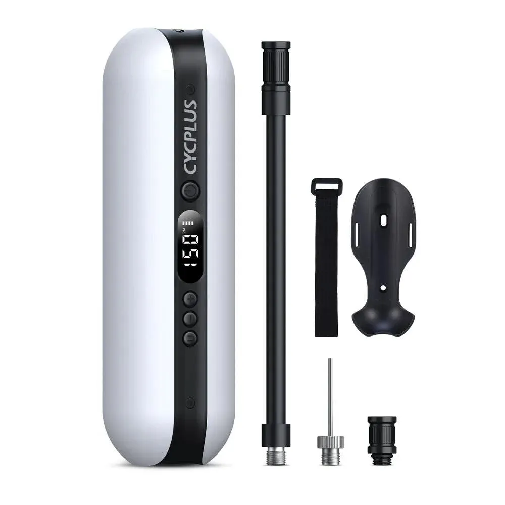 CYCPLUS Portable Smart Air Pump: High-Pressure Inflator & Power Bank for Bikes, Cars, and Sports Equipment