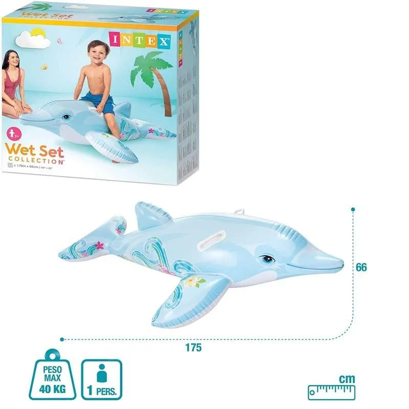 Dolphin Ride On Swimming Pool Float