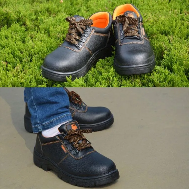 Durable Microfiber Leather Safety Footwear: Impact-Resistant, Puncture-Guard, Slip-Resistant, Long-Lasting