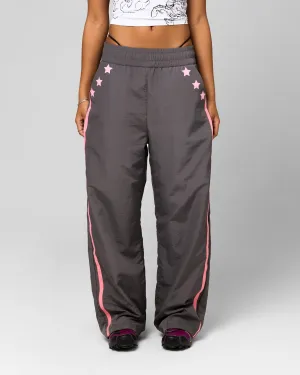 Ed Hardy Women's Nylon Sports Pant Grey/Pink