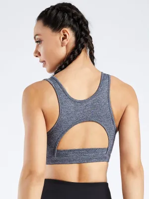 Essential Grey Marl Hardcore Sports Bra