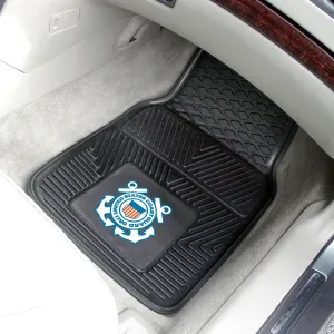 Fanmats U.S. Coast Guard Heavy Duty Car Mat Set - 2 Pieces