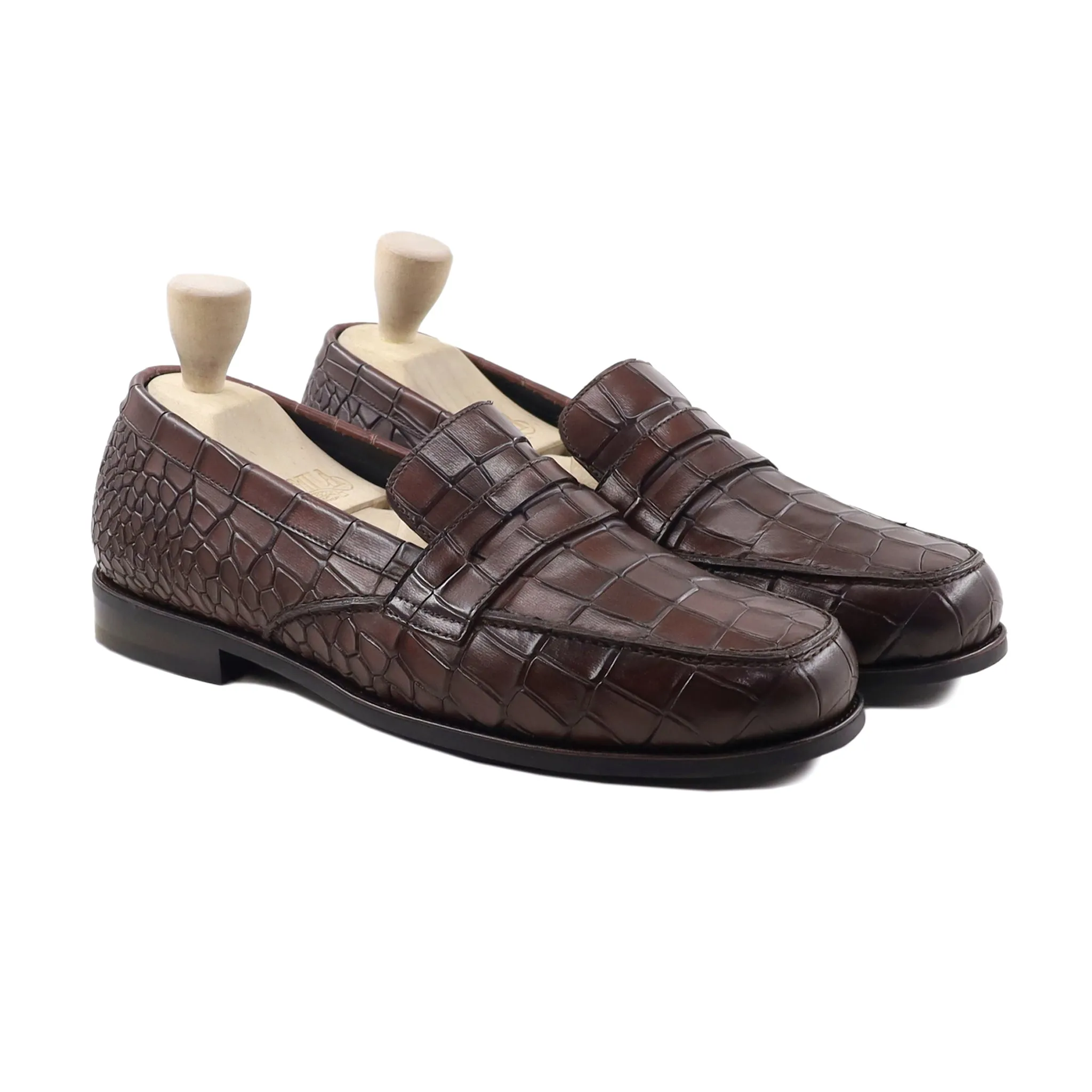 Figaro - Men's Chocolate Brown Calf Leather Loafer