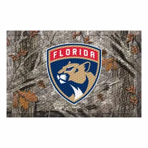 Florida Panthers Rubber Scraper Door Mat Camo