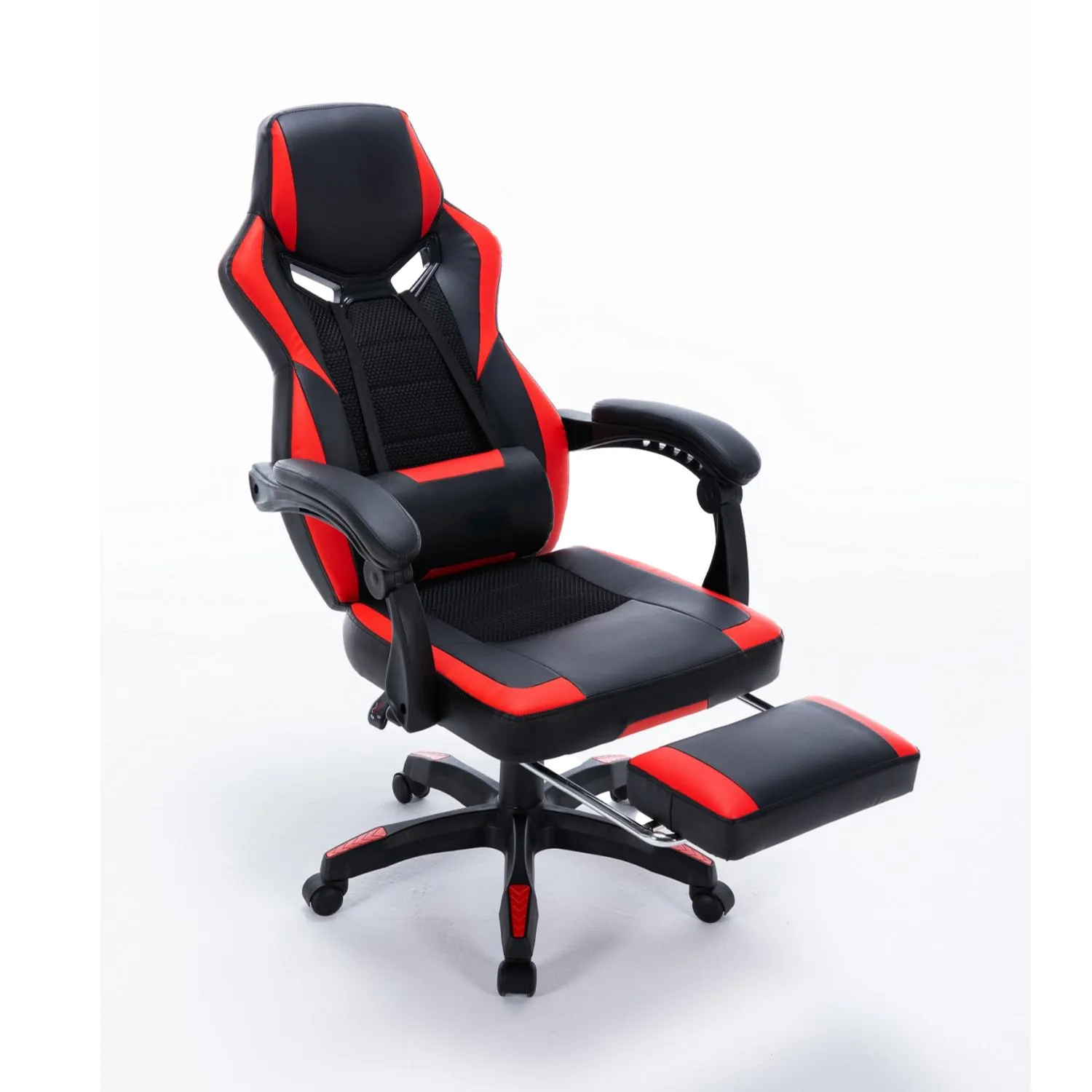 FOOTREST SERIES/ 8221 GAMING CHAIR (BLACK & RED)