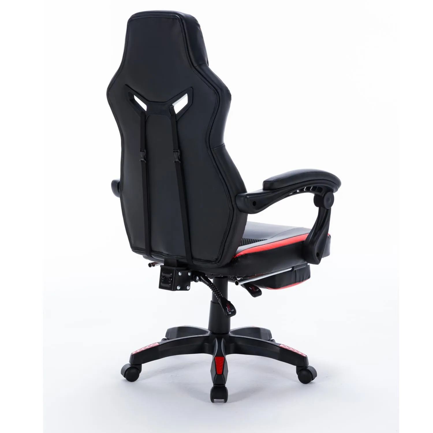 FOOTREST SERIES/ 8221 GAMING CHAIR (BLACK & RED)