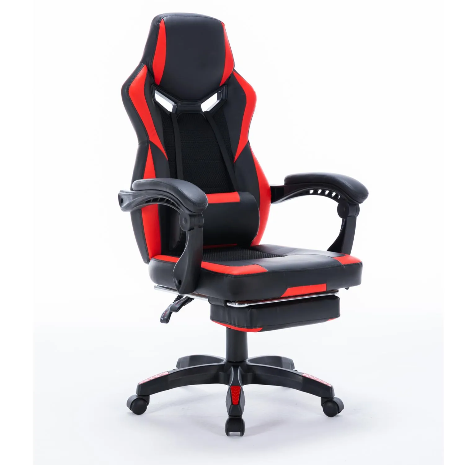 FOOTREST SERIES/ 8221 GAMING CHAIR (BLACK & RED)