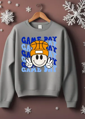 Game Day Smile Face Pullover