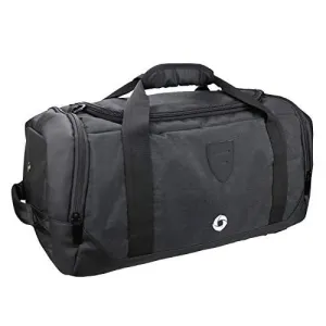 Gym Duffle Bag Backpack Waterproof Sports Duffel Bags Travel Weekender Bag for Men Women Overnight Bag with Shoes Compartment Black