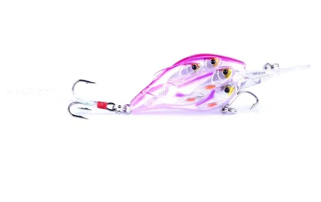 HENGJIA 1pc Diving Depth Crankbait Fishing Lures Swimbait Isca Artificial Bait floating Fishing Wobblers 7.5cm 9g pesca peche