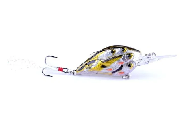 HENGJIA 1pc Diving Depth Crankbait Fishing Lures Swimbait Isca Artificial Bait floating Fishing Wobblers 7.5cm 9g pesca peche