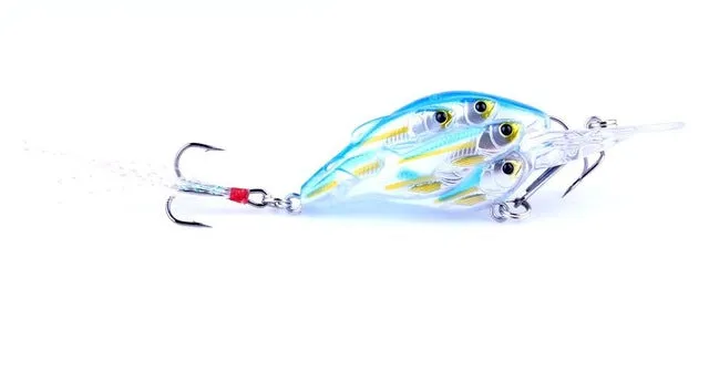 HENGJIA 1pc Diving Depth Crankbait Fishing Lures Swimbait Isca Artificial Bait floating Fishing Wobblers 7.5cm 9g pesca peche