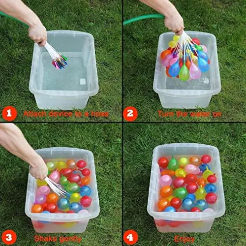 Holi Gubara/Water Balloons/Magic Water Balloons- Multi colour (Set of 6 Bunch)