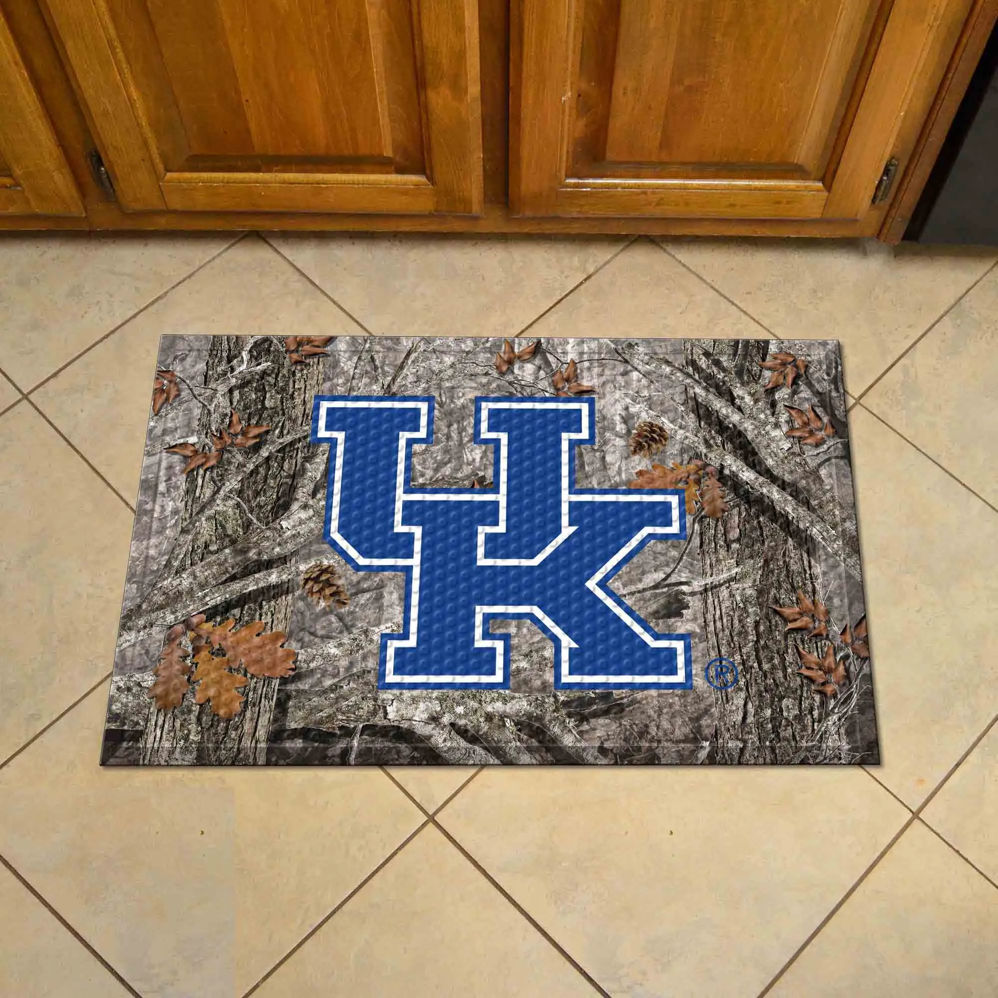 Kentucky Wildcats Rubber Scraper Door Mat Camo